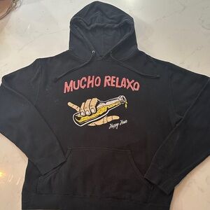 Black Hoodie for Men “Mucho Relaxo”